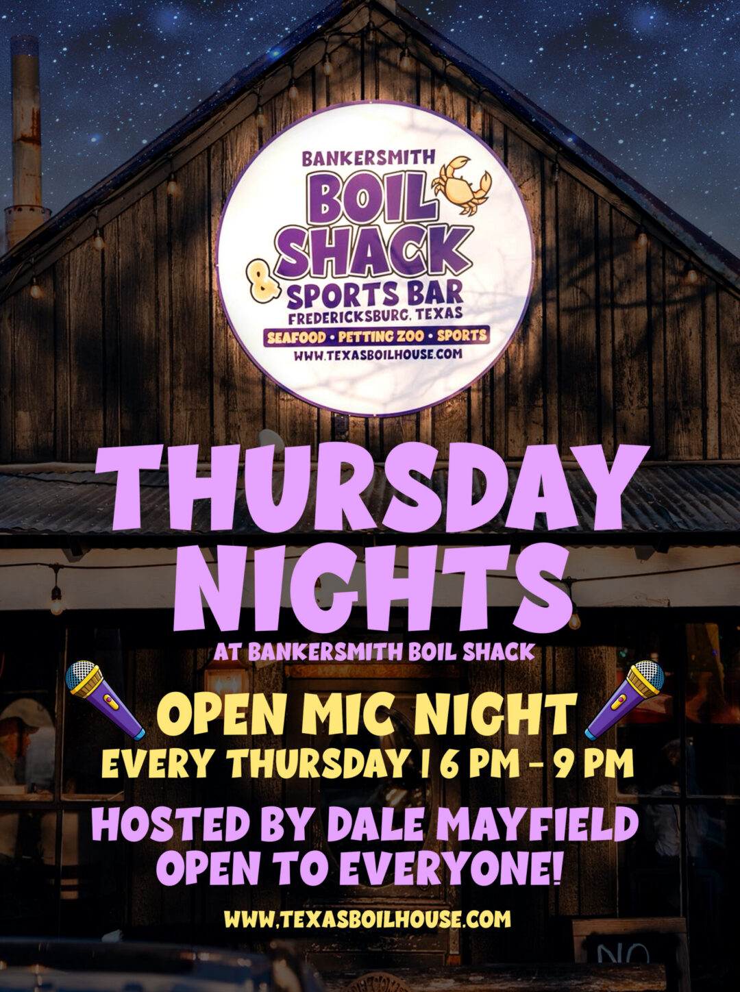 Thursday Night Flyer - Boil Shack